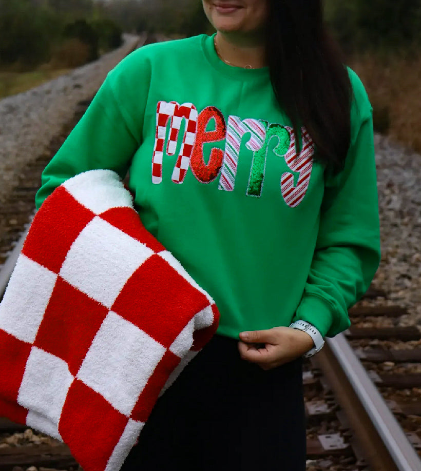 Green Merry Modge Podge Sweatshirt