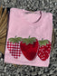Pink Strawberries Short Sleeve