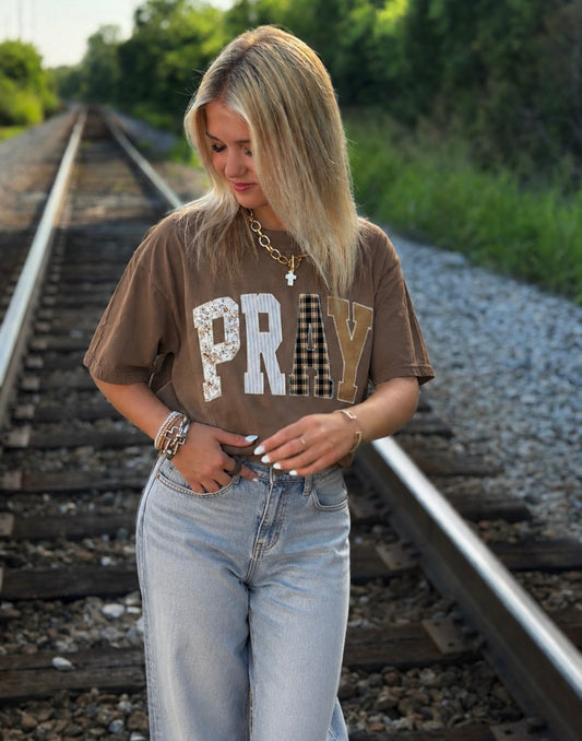 Brown Pray Short Sleeve