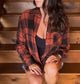 Mineral Wash Plaid Button Down