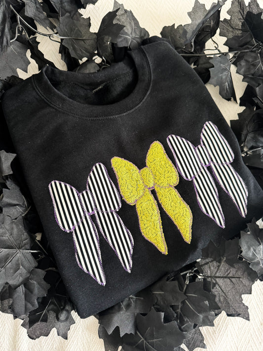 Halloween Bow Sweatshirt