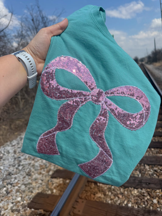 Seafoam Bow Short Sleeve