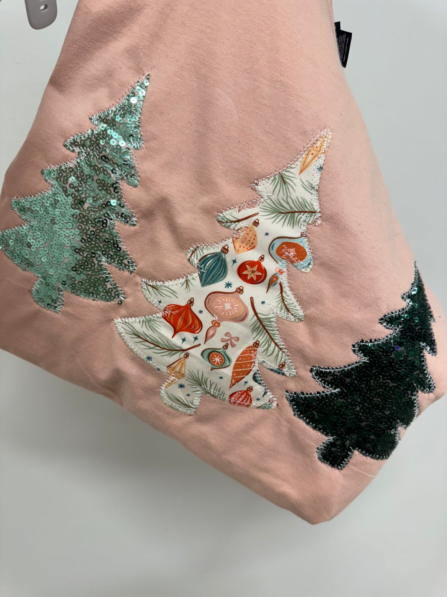 Peach Christmas Tree Trio Short Sleeve