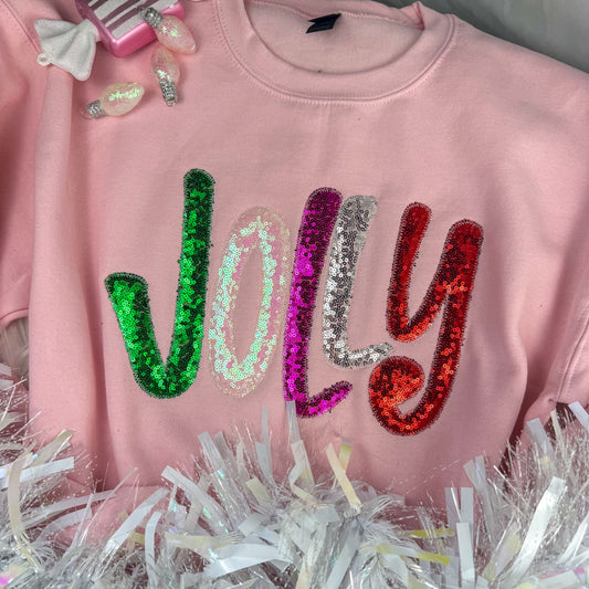 Pink Jolly Modge Podge Sweatshirt