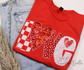 Love Heart Modge Podge Valentine Short Sleeve