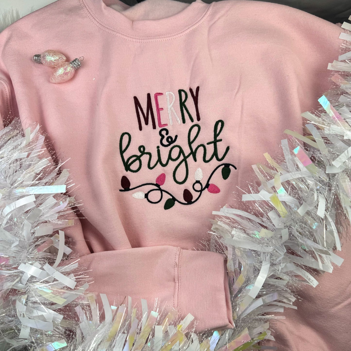 Pink Merry and Bright Sweatshirt