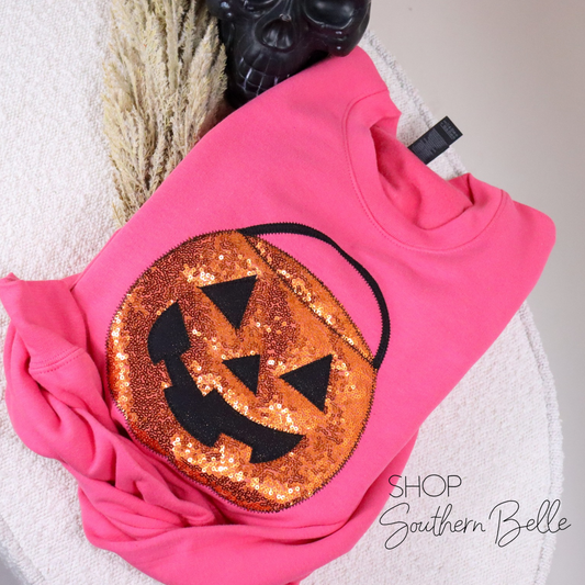 Pink Halloween Bucket Sweatshirt