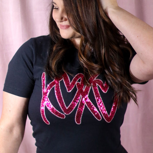 XOXO Black Short Sleeve