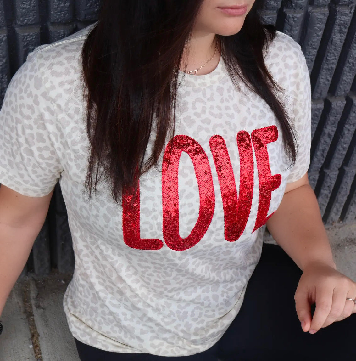 White Leopard Love Short Sleeve