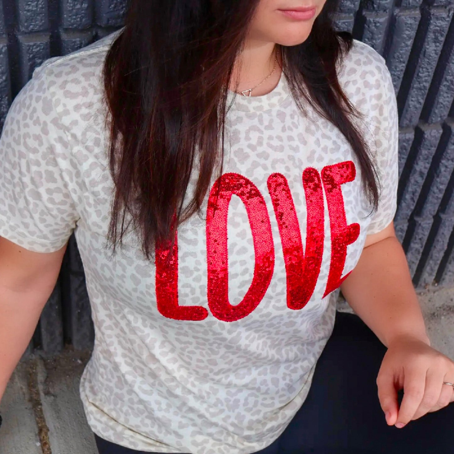 White Leopard Love Short Sleeve