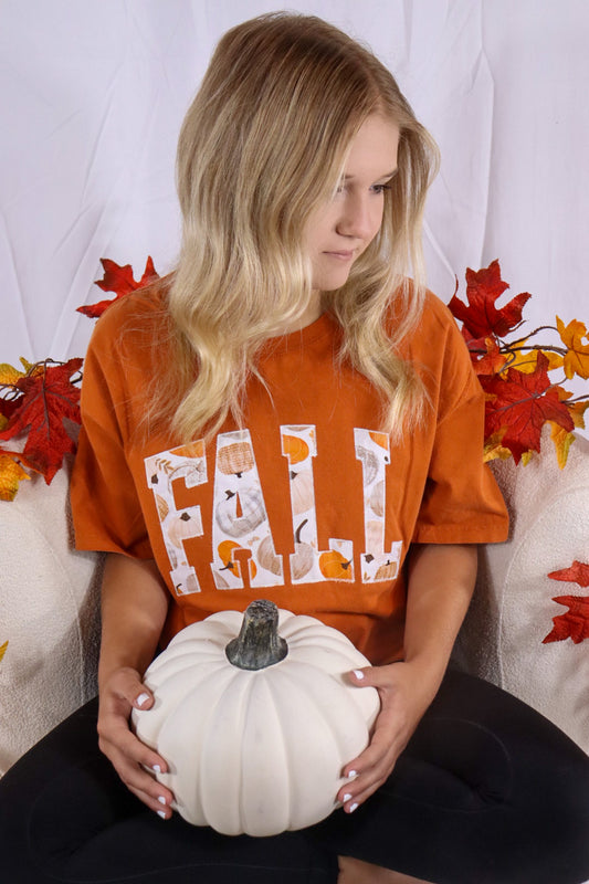 Fall Pumpkins Short Sleeve