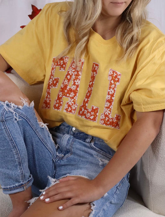 Fall Floral Short Sleeve