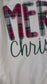 Cream Plaid Merry Christmas Short Sleeve
